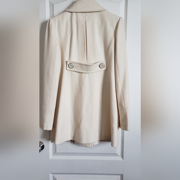 Grane Wool Vintage Beige Dress Coat, Size Medium - Picture 3 of 6